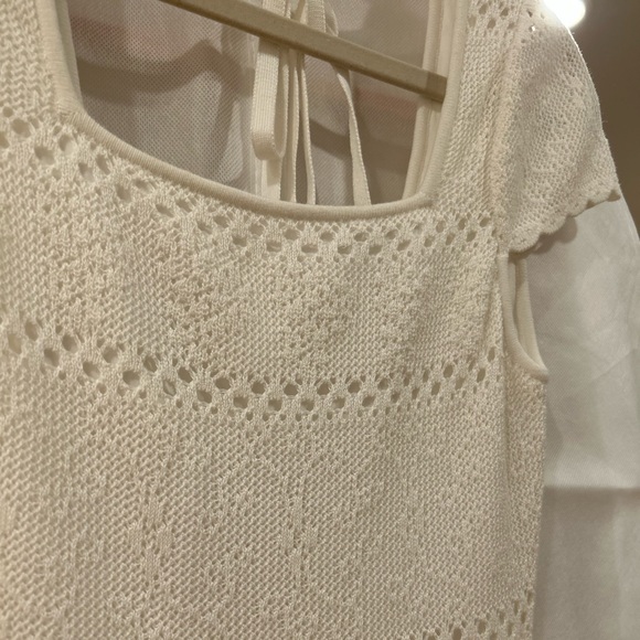 LoveShackFancy White Knit Dress - Picture 2 of 3